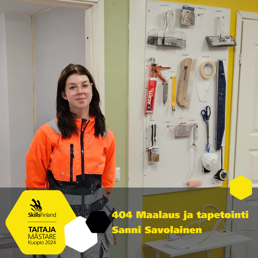 Sanni Savolainen Taitaja-finalisti.